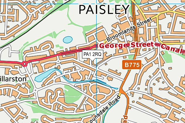 PA1 2RQ map - OS VectorMap District (Ordnance Survey) PA1 2RQ map - OS VectorMap District (Ordnance Survey)