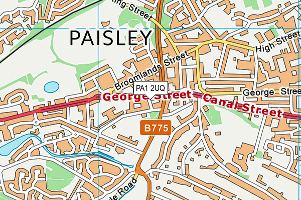 PA1 2UQ map - OS VectorMap District (Ordnance Survey) PA1 2UQ map - OS VectorMap District (Ordnance Survey)