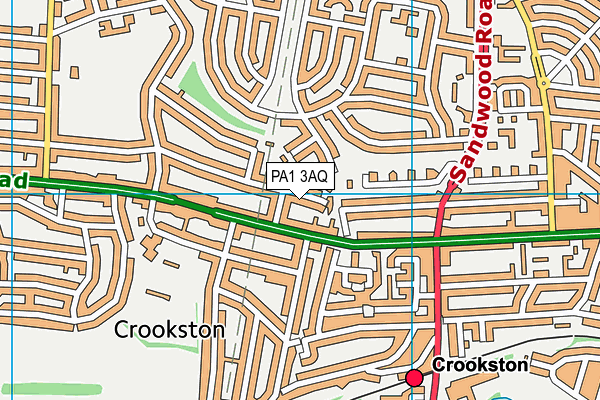 PA1 3AQ map - OS VectorMap District (Ordnance Survey) PA1 3AQ map - OS VectorMap District (Ordnance Survey)