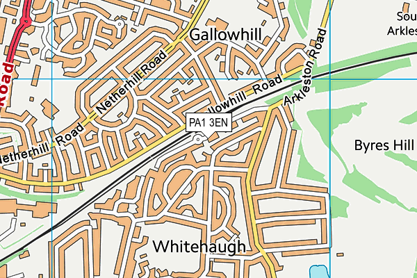 PA1 3EN map - OS VectorMap District (Ordnance Survey) PA1 3EN map - OS VectorMap District (Ordnance Survey)