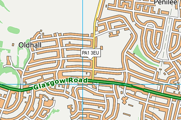 PA1 3EU map - OS VectorMap District (Ordnance Survey) PA1 3EU map - OS VectorMap District (Ordnance Survey)