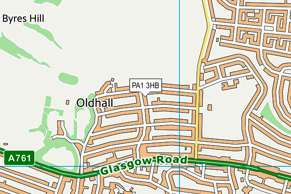 PA1 3HB map - OS VectorMap District (Ordnance Survey) PA1 3HB map - OS VectorMap District (Ordnance Survey)