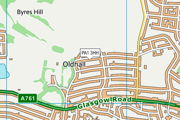 PA1 3HH map - OS VectorMap District (Ordnance Survey) PA1 3HH map - OS VectorMap District (Ordnance Survey)