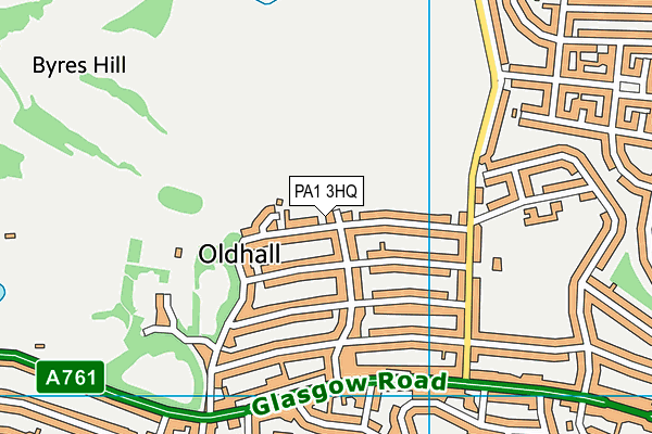 PA1 3HQ map - OS VectorMap District (Ordnance Survey) PA1 3HQ map - OS VectorMap District (Ordnance Survey)