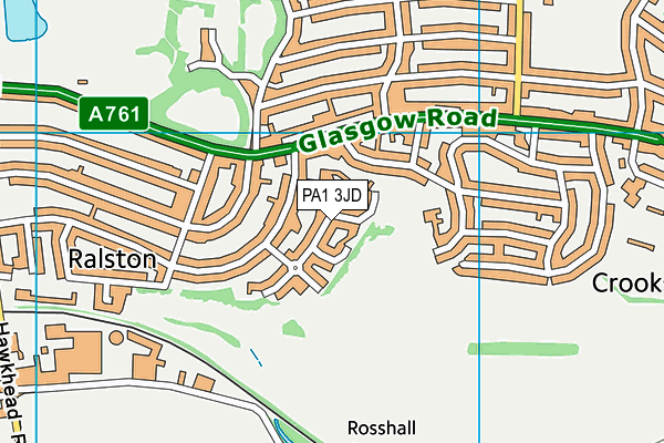 PA1 3JD map - OS VectorMap District (Ordnance Survey) PA1 3JD map - OS VectorMap District (Ordnance Survey)