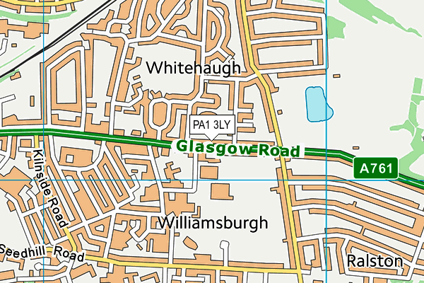 PA1 3LY map - OS VectorMap District (Ordnance Survey) PA1 3LY map - OS VectorMap District (Ordnance Survey)