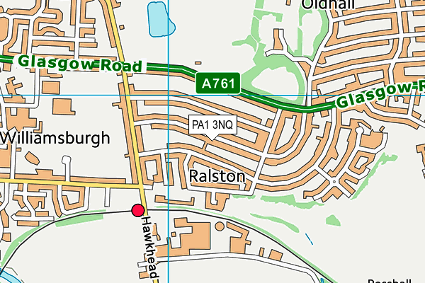 PA1 3NQ map - OS VectorMap District (Ordnance Survey) PA1 3NQ map - OS VectorMap District (Ordnance Survey)