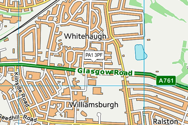 PA1 3PF map - OS VectorMap District (Ordnance Survey) PA1 3PF map - OS VectorMap District (Ordnance Survey)
