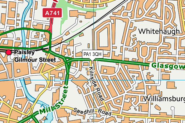 PA1 3QH map - OS VectorMap District (Ordnance Survey) PA1 3QH map - OS VectorMap District (Ordnance Survey)