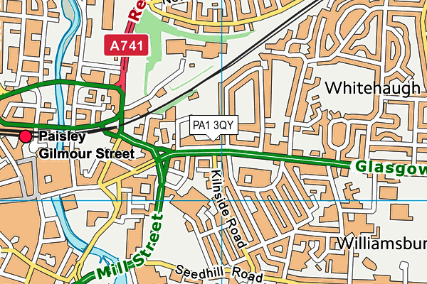 PA1 3QY map - OS VectorMap District (Ordnance Survey) PA1 3QY map - OS VectorMap District (Ordnance Survey)