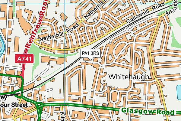PA1 3RS map - OS VectorMap District (Ordnance Survey) PA1 3RS map - OS VectorMap District (Ordnance Survey)