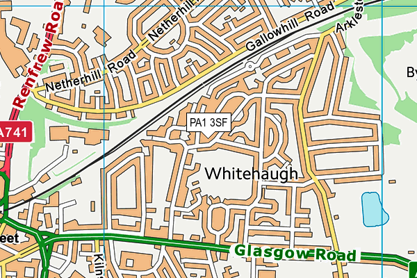 PA1 3SF map - OS VectorMap District (Ordnance Survey) PA1 3SF map - OS VectorMap District (Ordnance Survey)