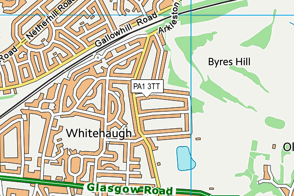 PA1 3TT map - OS VectorMap District (Ordnance Survey) PA1 3TT map - OS VectorMap District (Ordnance Survey)