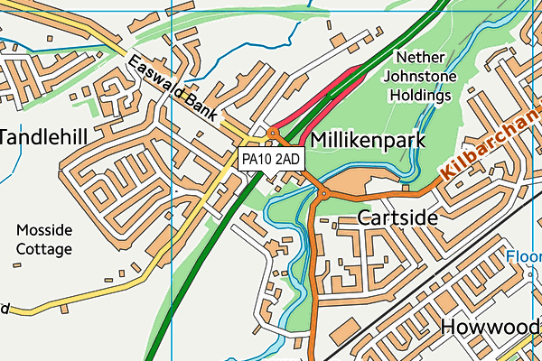 PA10 2AD map - OS VectorMap District (Ordnance Survey) PA10 2AD map - OS VectorMap District (Ordnance Survey)
