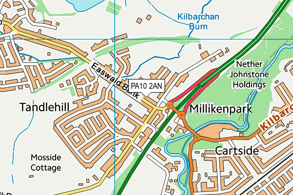 PA10 2AN map - OS VectorMap District (Ordnance Survey) PA10 2AN map - OS VectorMap District (Ordnance Survey)