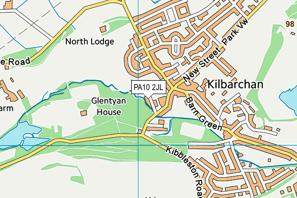 PA10 2JL map - OS VectorMap District (Ordnance Survey) PA10 2JL map - OS VectorMap District (Ordnance Survey)