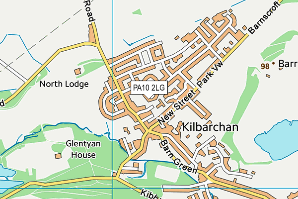 PA10 2LG map - OS VectorMap District (Ordnance Survey) PA10 2LG map - OS VectorMap District (Ordnance Survey)