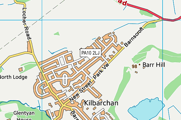PA10 2LJ map - OS VectorMap District (Ordnance Survey) PA10 2LJ map - OS VectorMap District (Ordnance Survey)