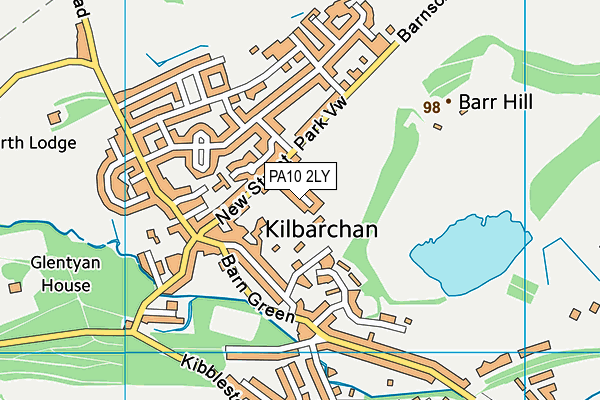 PA10 2LY map - OS VectorMap District (Ordnance Survey) PA10 2LY map - OS VectorMap District (Ordnance Survey)