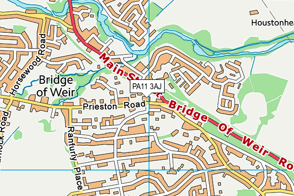 PA11 3AJ map - OS VectorMap District (Ordnance Survey) PA11 3AJ map - OS VectorMap District (Ordnance Survey)