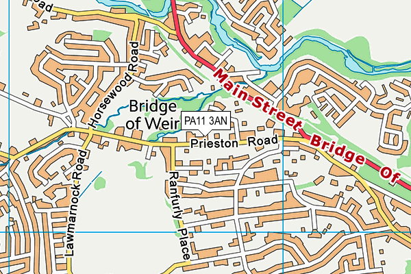 PA11 3AN map - OS VectorMap District (Ordnance Survey) PA11 3AN map - OS VectorMap District (Ordnance Survey)