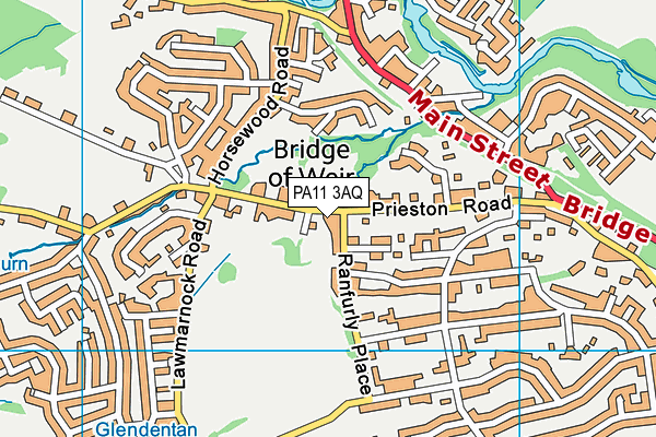 PA11 3AQ map - OS VectorMap District (Ordnance Survey) PA11 3AQ map - OS VectorMap District (Ordnance Survey)