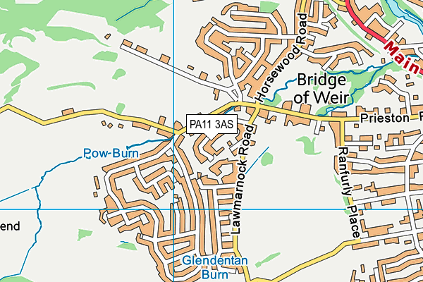 PA11 3AS map - OS VectorMap District (Ordnance Survey) PA11 3AS map - OS VectorMap District (Ordnance Survey)