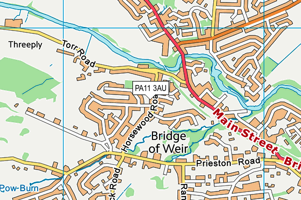 PA11 3AU map - OS VectorMap District (Ordnance Survey) PA11 3AU map - OS VectorMap District (Ordnance Survey)