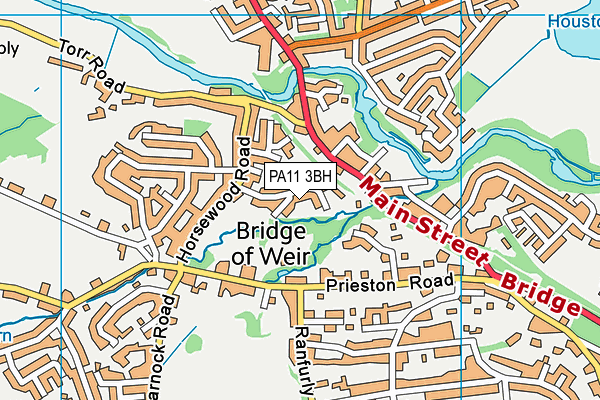 PA11 3BH map - OS VectorMap District (Ordnance Survey) PA11 3BH map - OS VectorMap District (Ordnance Survey)
