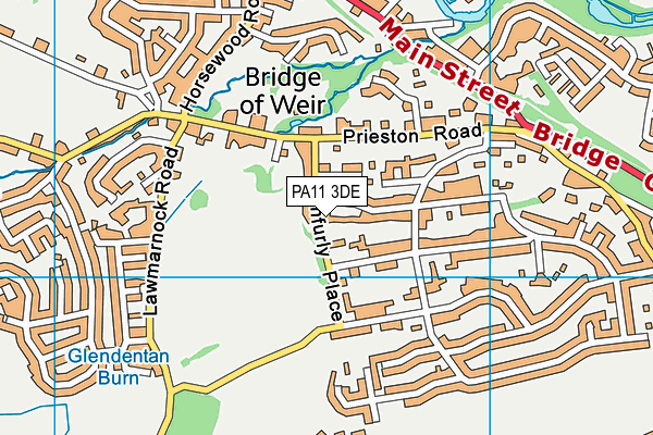 PA11 3DE map - OS VectorMap District (Ordnance Survey) PA11 3DE map - OS VectorMap District (Ordnance Survey)