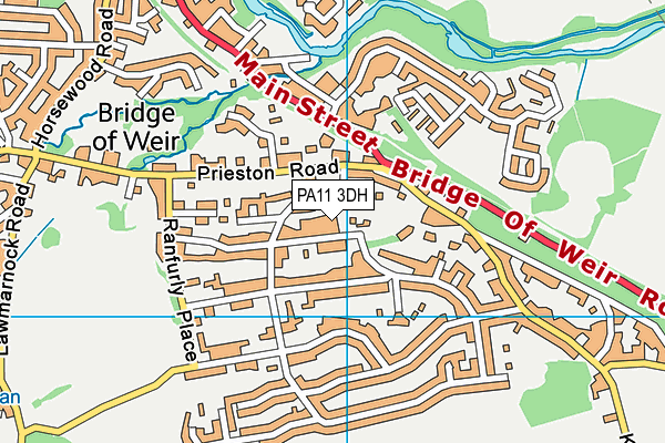 PA11 3DH map - OS VectorMap District (Ordnance Survey) PA11 3DH map - OS VectorMap District (Ordnance Survey)