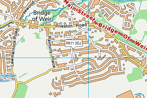 PA11 3DJ map - OS VectorMap District (Ordnance Survey) PA11 3DJ map - OS VectorMap District (Ordnance Survey)