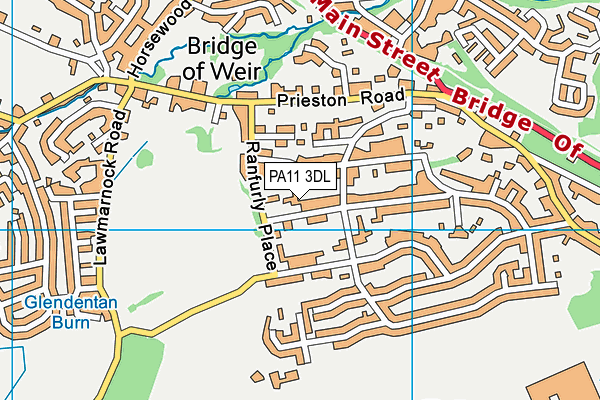 PA11 3DL map - OS VectorMap District (Ordnance Survey) PA11 3DL map - OS VectorMap District (Ordnance Survey)