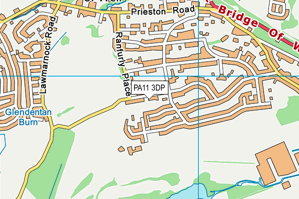 PA11 3DP map - OS VectorMap District (Ordnance Survey) PA11 3DP map - OS VectorMap District (Ordnance Survey)