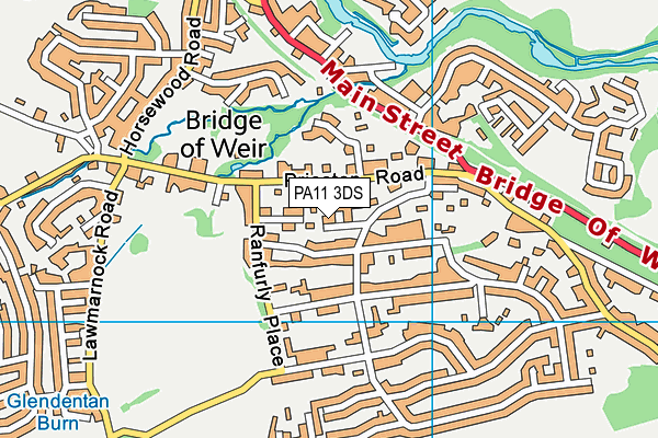 PA11 3DS map - OS VectorMap District (Ordnance Survey) PA11 3DS map - OS VectorMap District (Ordnance Survey)