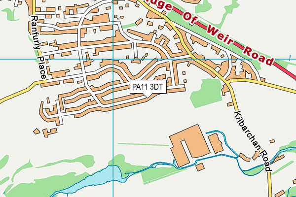 PA11 3DT map - OS VectorMap District (Ordnance Survey) PA11 3DT map - OS VectorMap District (Ordnance Survey)