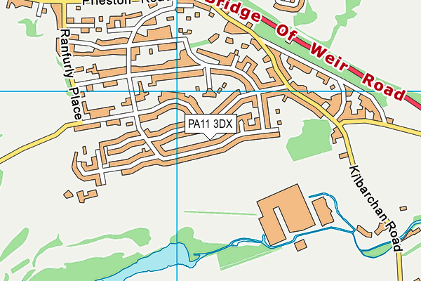 PA11 3DX map - OS VectorMap District (Ordnance Survey) PA11 3DX map - OS VectorMap District (Ordnance Survey)