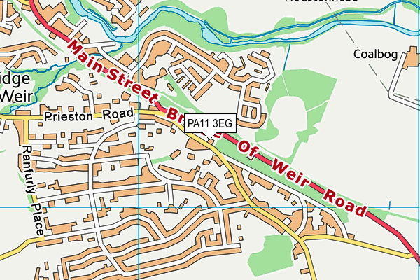 PA11 3EG map - OS VectorMap District (Ordnance Survey) PA11 3EG map - OS VectorMap District (Ordnance Survey)