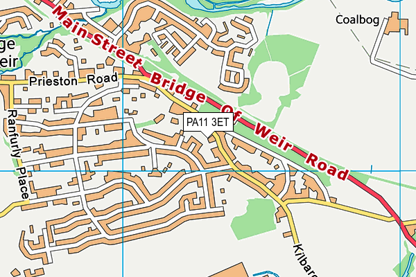 PA11 3ET map - OS VectorMap District (Ordnance Survey) PA11 3ET map - OS VectorMap District (Ordnance Survey)
