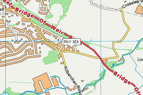 PA11 3EX map - OS VectorMap District (Ordnance Survey) PA11 3EX map - OS VectorMap District (Ordnance Survey)