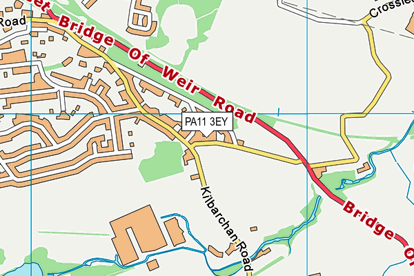 PA11 3EY map - OS VectorMap District (Ordnance Survey) PA11 3EY map - OS VectorMap District (Ordnance Survey)