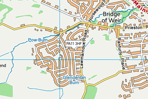 PA11 3HF map - OS VectorMap District (Ordnance Survey) PA11 3HF map - OS VectorMap District (Ordnance Survey)