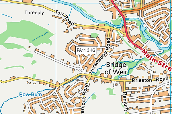 PA11 3HG map - OS VectorMap District (Ordnance Survey) PA11 3HG map - OS VectorMap District (Ordnance Survey)