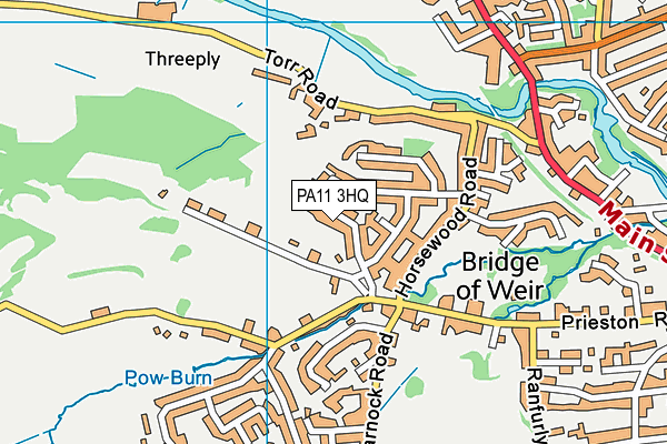 PA11 3HQ map - OS VectorMap District (Ordnance Survey)