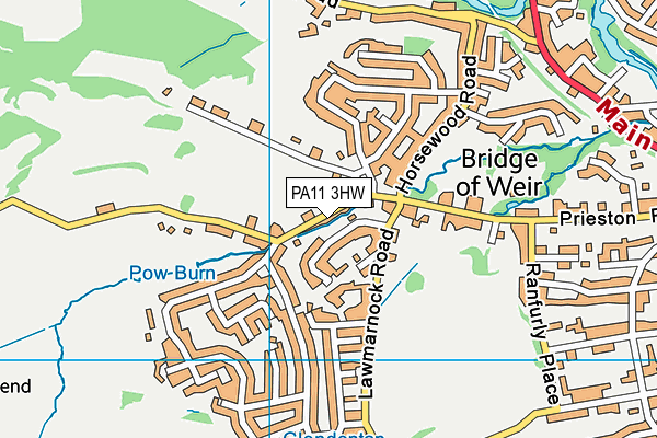 PA11 3HW map - OS VectorMap District (Ordnance Survey) PA11 3HW map - OS VectorMap District (Ordnance Survey)