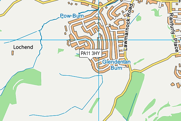 PA11 3HY map - OS VectorMap District (Ordnance Survey) PA11 3HY map - OS VectorMap District (Ordnance Survey)
