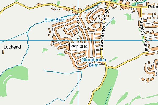PA11 3HZ map - OS VectorMap District (Ordnance Survey) PA11 3HZ map - OS VectorMap District (Ordnance Survey)