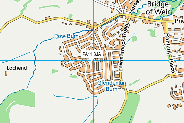 PA11 3JA map - OS VectorMap District (Ordnance Survey) PA11 3JA map - OS VectorMap District (Ordnance Survey)