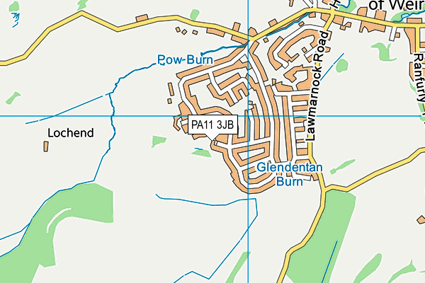PA11 3JB map - OS VectorMap District (Ordnance Survey) PA11 3JB map - OS VectorMap District (Ordnance Survey)