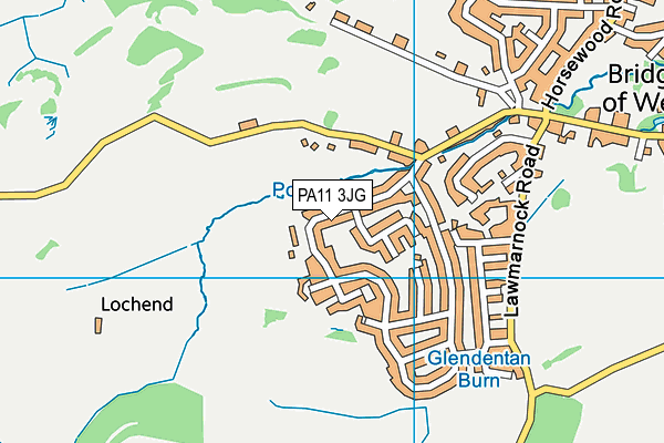 PA11 3JG map - OS VectorMap District (Ordnance Survey) PA11 3JG map - OS VectorMap District (Ordnance Survey)